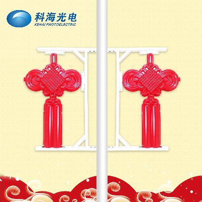 LED小中國結亞克力發光中國結燈喜慶裝飾亮化工程防水景觀路燈
