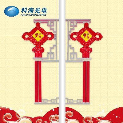 led中國結 戶外節日led中國結裝飾掛件道路街道節日路燈桿中國結