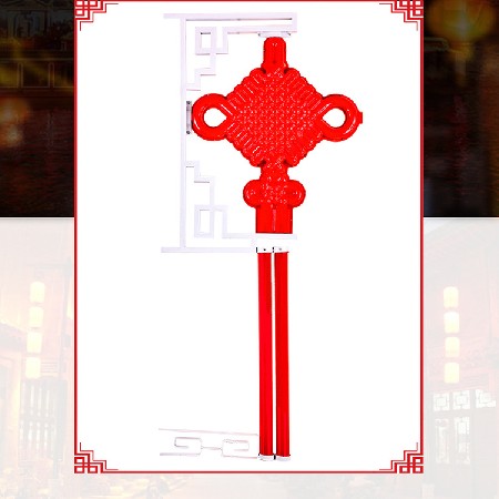 春節中國結 戶外中國結景觀燈喜慶節日led路燈桿中國結造型燈裝飾